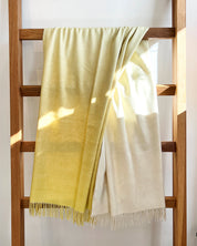 Yellow Ombre Throw Blanket
