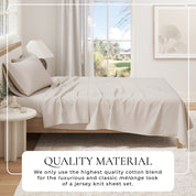 100% Organic Cotton Jersey Knit Sheets