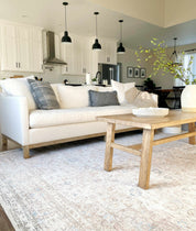 Cream Holi-2301 Washable Area Rug