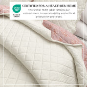 Floral Print & Scallopeded Edge Cotton Quilt Set - Sandie Collection