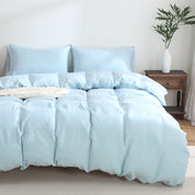 100% Linen Bedding Set (1 Duvet Cover 2 Pillowcases)