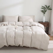 100% Linen Bedding Set (1 Duvet Cover 2 Pillowcases)