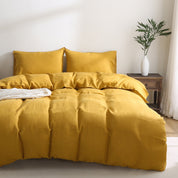 100% Linen Bedding Set (1 Duvet Cover 2 Pillowcases)