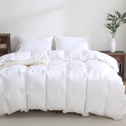 100% Linen Duvet Cover - White Duvet Cover Only