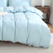 100% Linen Duvet Cover - Blue Duvet Cover Only
