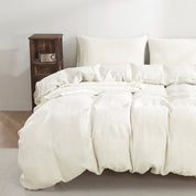 100% Linen Duvet Cover - Cream White Duvet Cover Only