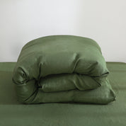 100% Linen Duvet Cover - Green Duvet Cover Only