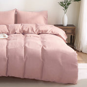 100% Linen Duvet Cover - Pink Duvet Cover Only