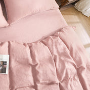 100% Linen Duvet Cover - Pink Duvet Cover Only