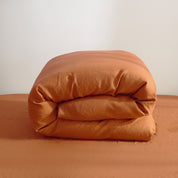 100% Linen Duvet Cover - Caramel Duvet Cover Only
