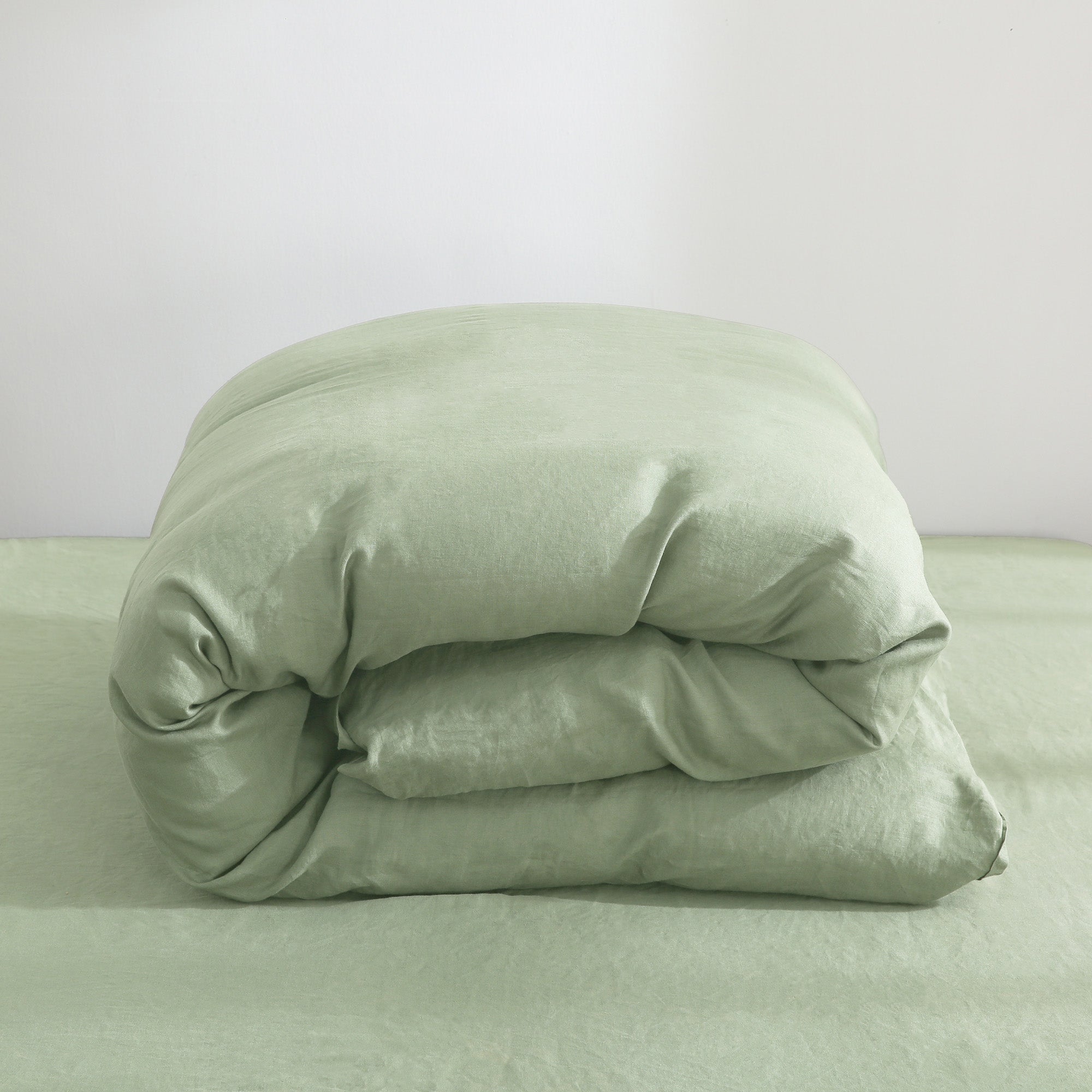 100% Linen Duvet Cover - Sage Duvet Cover Only