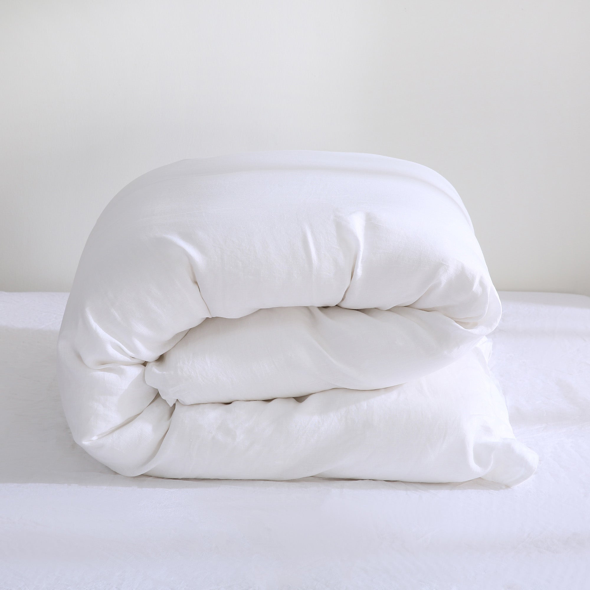 100% Linen Duvet Cover - White Duvet Cover Only