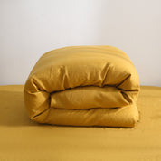 100% Linen Duvet Cover - Yellow Duvet Cover Only