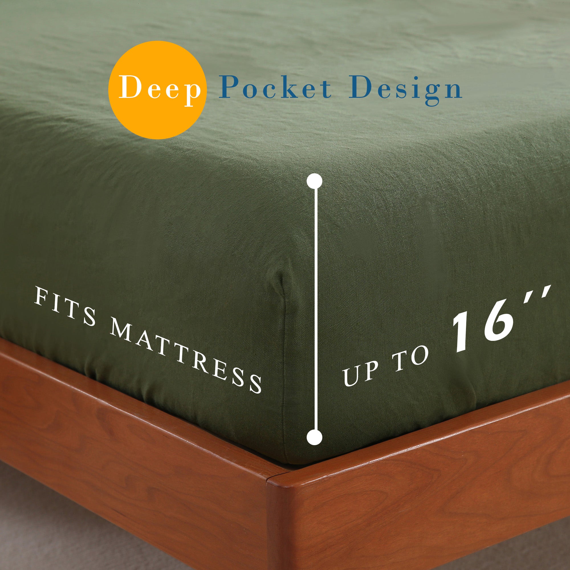 100% Linen Bedding Set (1 Duvet Cover 1 Flat Sheet 2 Pillowcases)