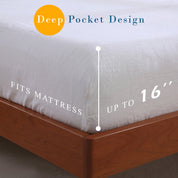 100% Linen Bedding Set (1 Duvet Cover 1 Fitted Sheet 2 Pillowcases)