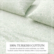 Turkish Cotton Flannel Sheet Set - Winter Floral Collection