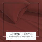 Cotton Solid Flannel Sheet - Nordic Collection