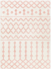 Darva Pink Plush Area Carpet