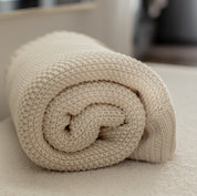 Regenerative Organic Knitted Blanket