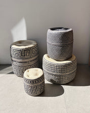 Set of Black & Natural Baskets