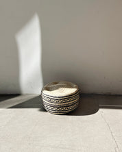 Black & Natural Basket with Lid