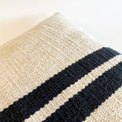 Ruhi Handwoven Black and Cream Pillow