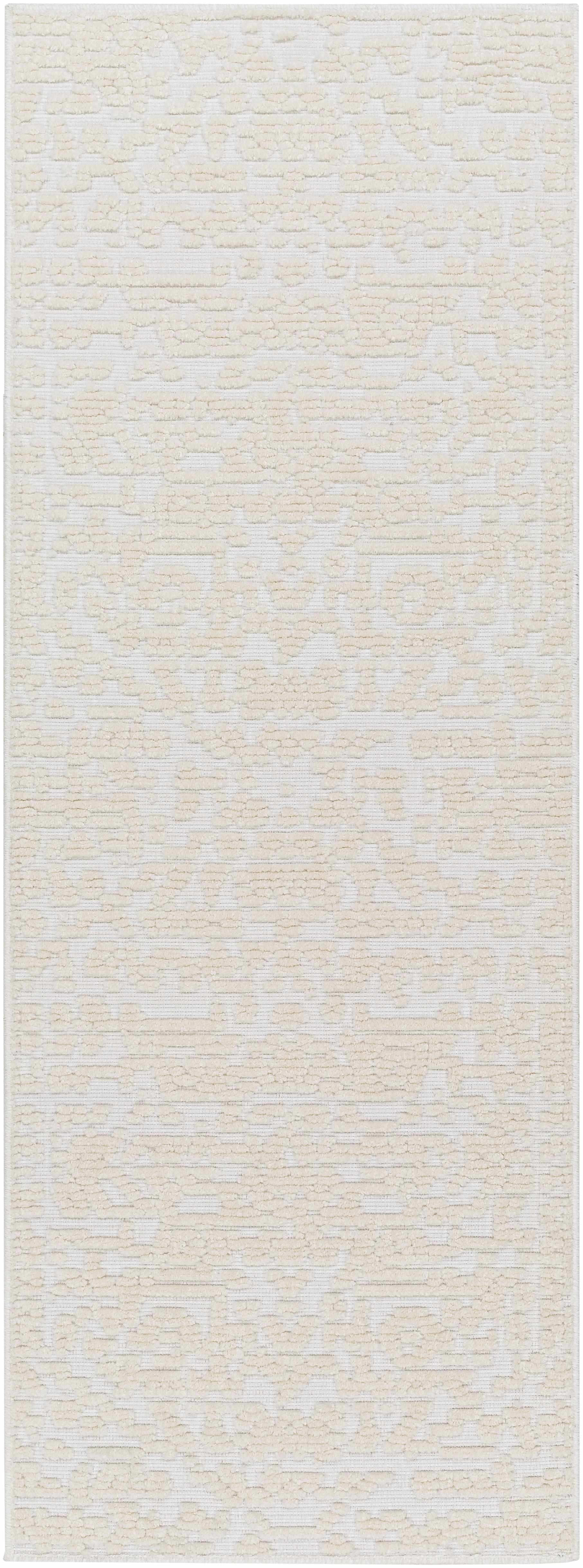 Beren Cream Washable Area Rug