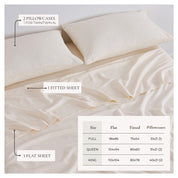 TENCEL™ Lyocell & Linen Blend Sheet Set - Magdalena Collection