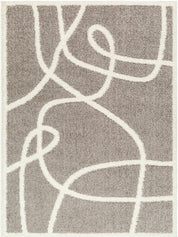Gilon Taupe Plush Area Rug