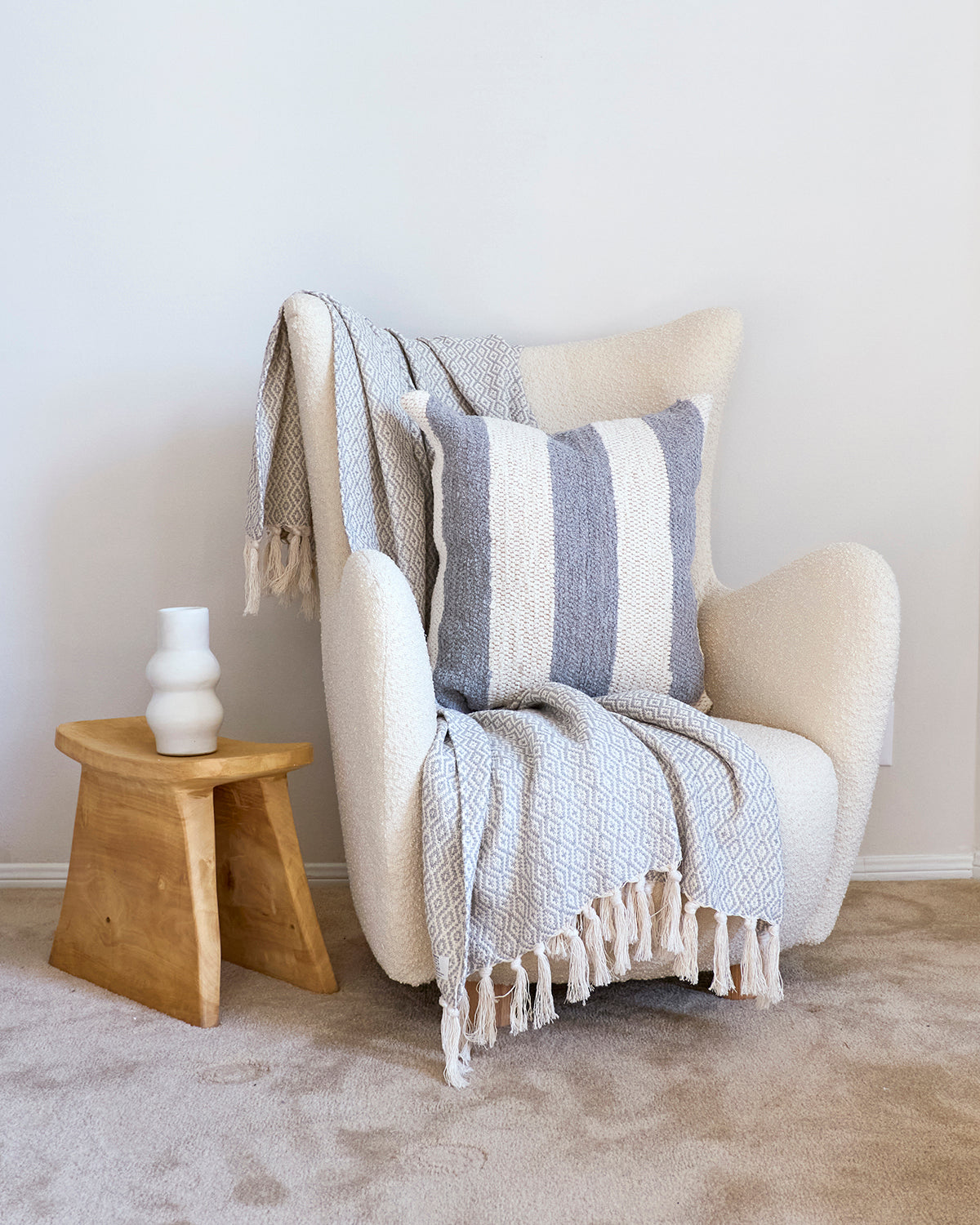 Casa Cubita Throw Blanket on Chair