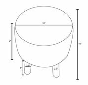 Tagaytay Natural Wood Stool Ottoman