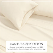 Cotton Solid Flannel Sheet - Nordic Collection