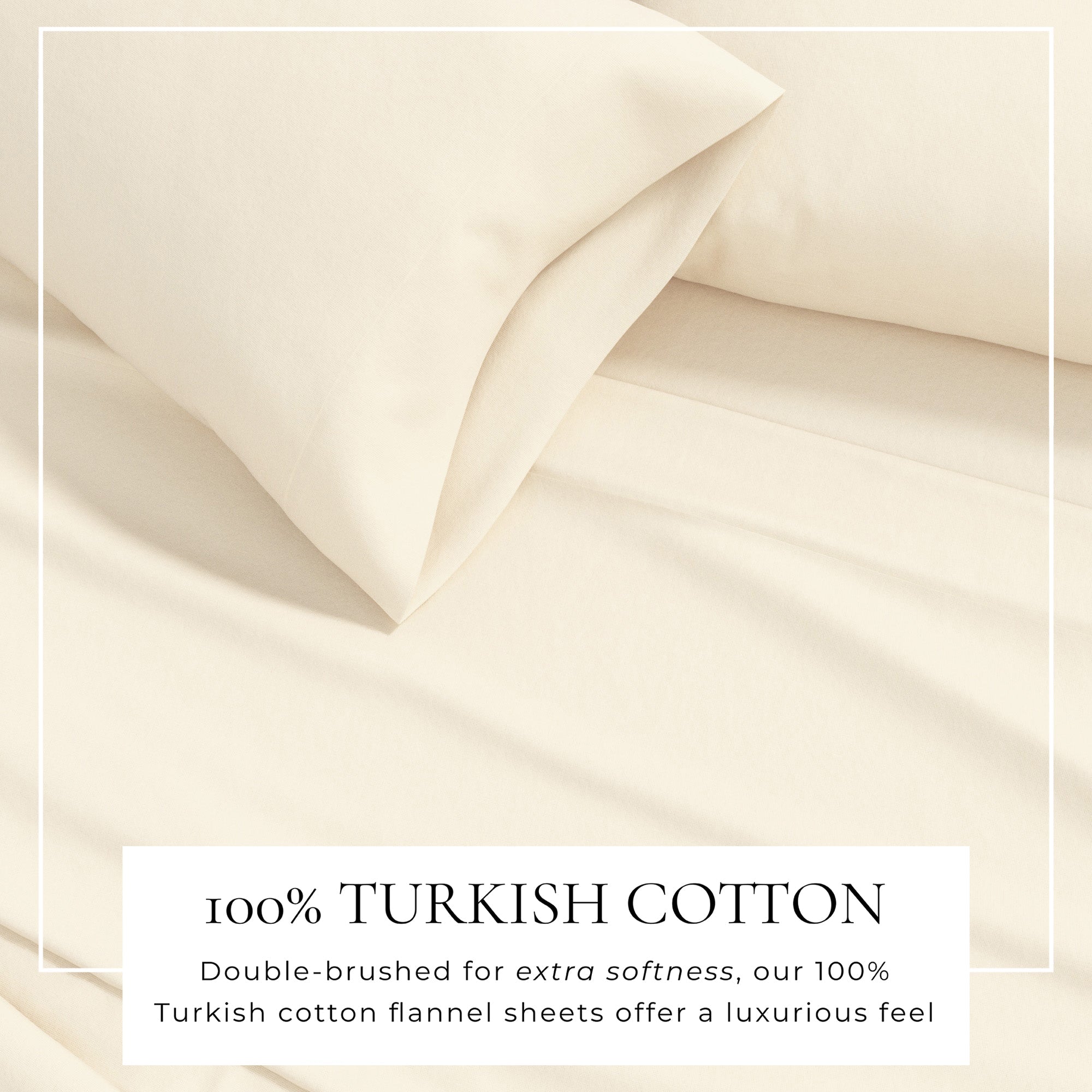 Cotton Solid Flannel Sheet - Nordic Collection