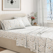 Turkish Cotton Flannel Sheet Set - Winter Floral Collection