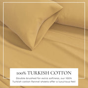 Cotton Solid Flannel Sheet - Nordic Collection