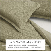 100% Cotton Honeycomb Waffle Duvet Set - Mattea Collection