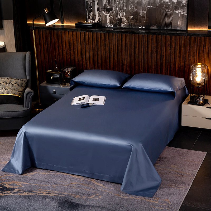 Flat sheet and pillowcases from Baron Blue Bedding Set
