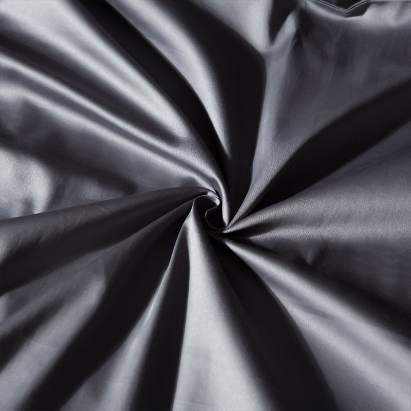 Close up of fabric from Grand Gray Bedding Set