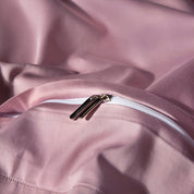 Zipper closure for duvet cover from Duchess Pink Bedding Set